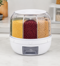 Rotating 6-Grid Grain & Cereal Dispenser