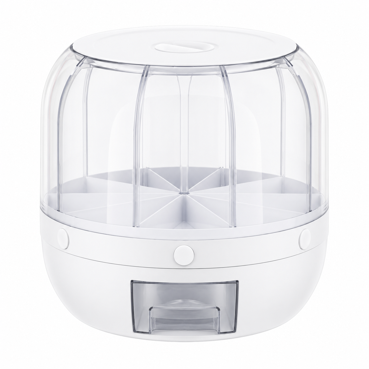 Rotating 6-Grid Grain & Cereal Dispenser