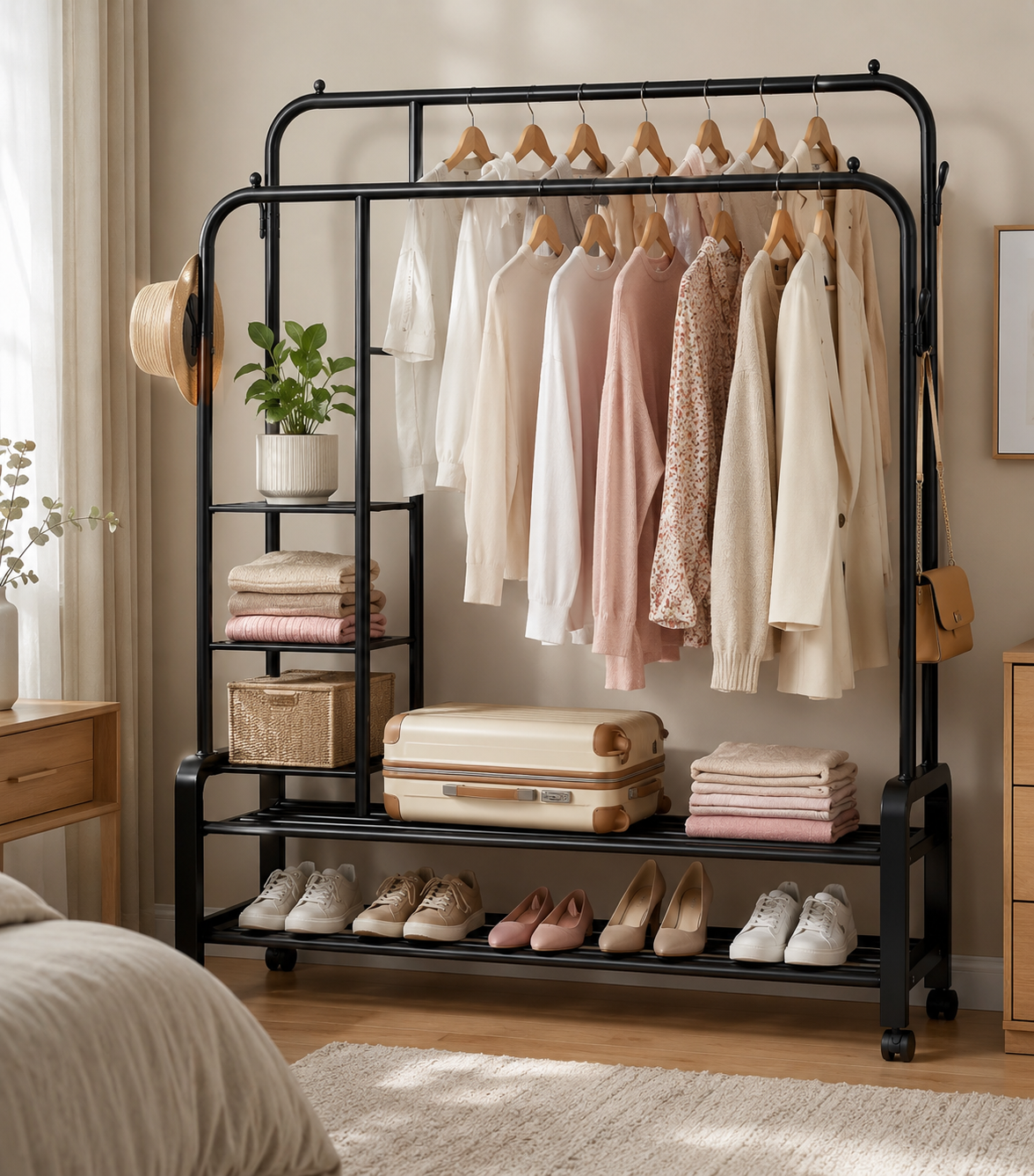 Double Pole Clothes Hanger
